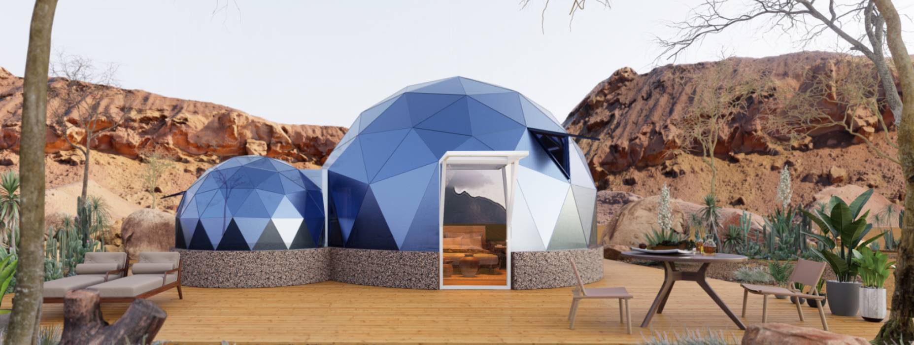 双城市球形智能光伏玻璃星空房